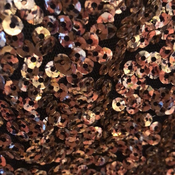 Sequined Cold-shoulder Mini Dress - Picture 2 of 7